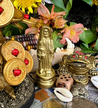 Santa Muerte Statuettes 3” + Blessed + Fixed + Made in Mexico