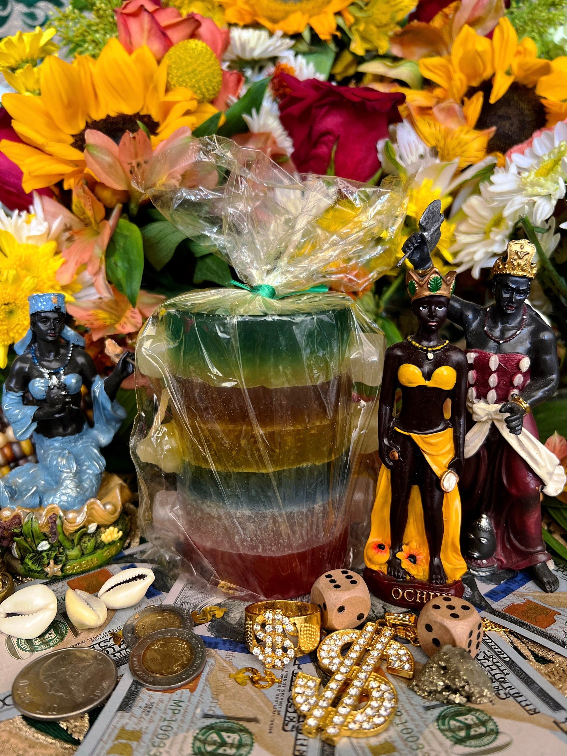 7 Potencias Africanas Candle + 7 Mechas + Made in Mexico + 7 African Powers