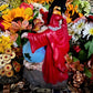 Santa Muerte Roja Statue 9” + Baptized + Vencedora + Fixed + Made in Mexico