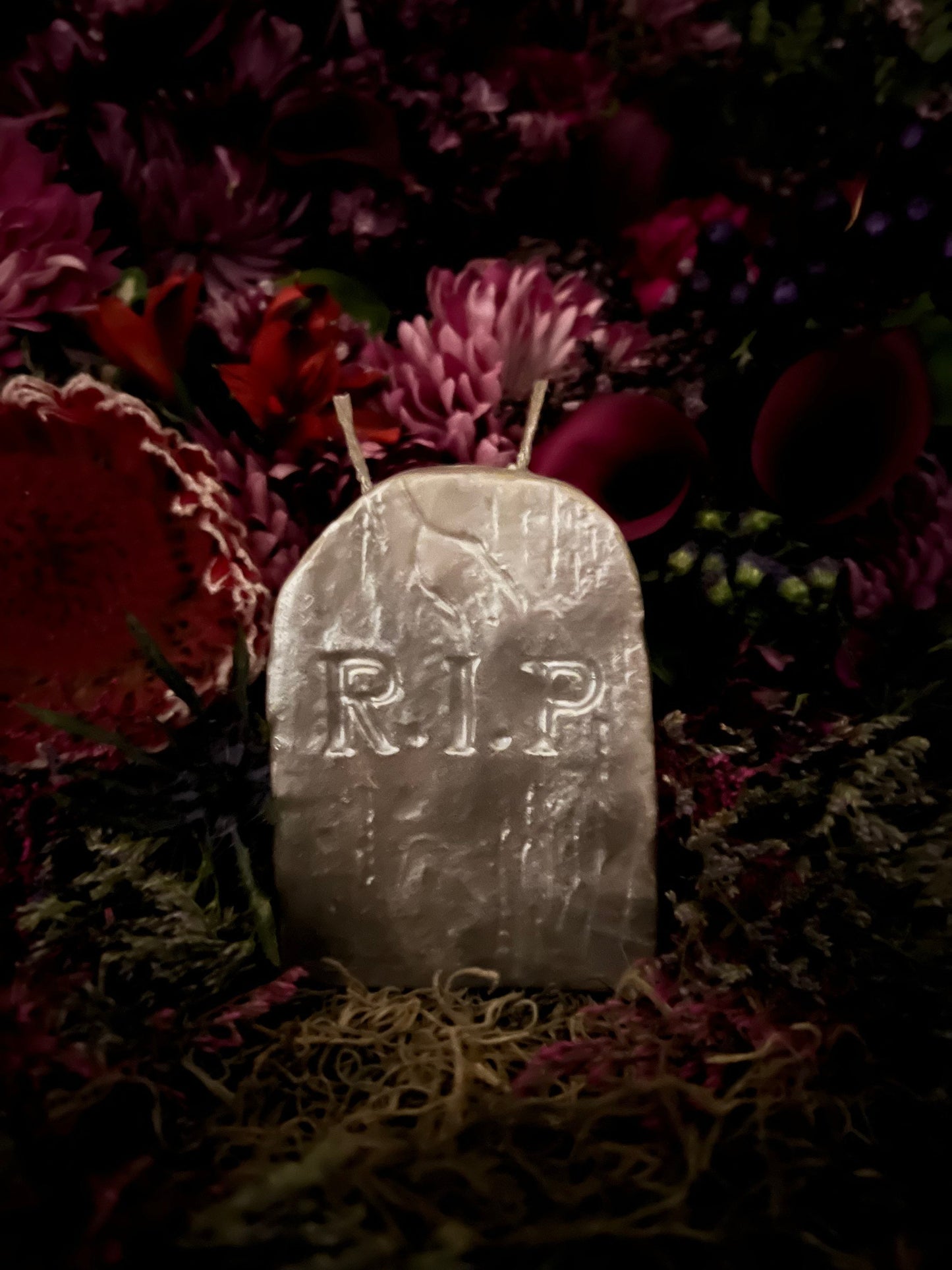 Gravestone Candle + Tombstone + Headstone + Cemetery Spirits + Bury Sorrow + End Negativity