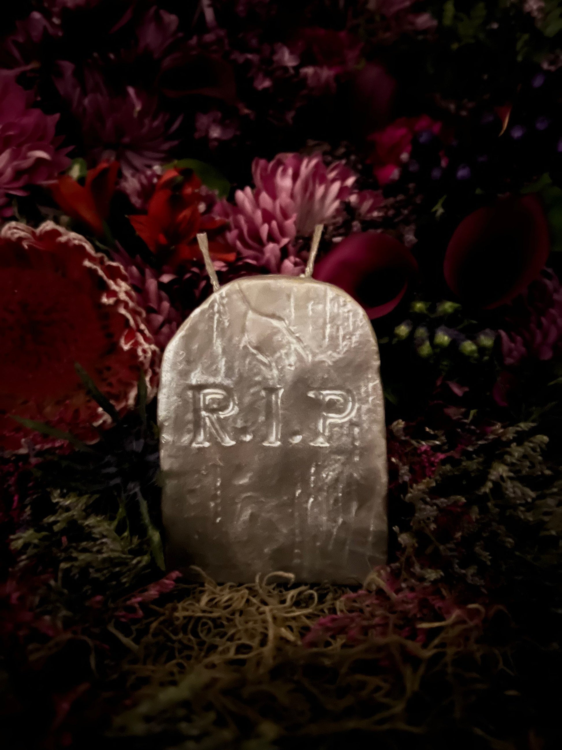 Gravestone Candle + Tombstone + Headstone + Cemetery Spirits + Bury Sorrow + End Negativity