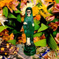 Santa Muerte Verde Statue + Green + Money + Legal Issues + Justice + Transparent + Baptized + Fixed + Made in Mexico