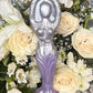 Silver Goddess Candle + Wicca + Witch