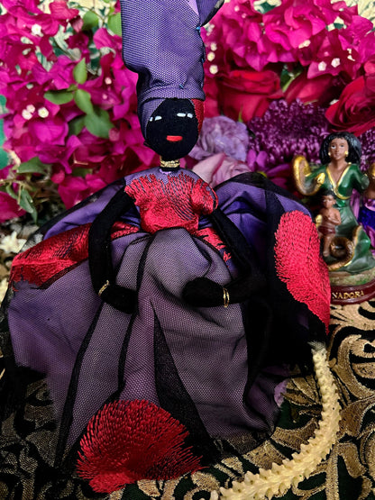 Purple Lingeer Doll + Africa + Senegal + Altar Dollie + Oya + Filomena Lubana