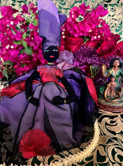 Purple Lingeer Doll + Africa + Senegal + Altar Dollie + Oya + Filomena Lubana