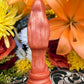 Santa Muerte Naranja Figure Candle + Orange + Domination + Abre Camino + Road Opening