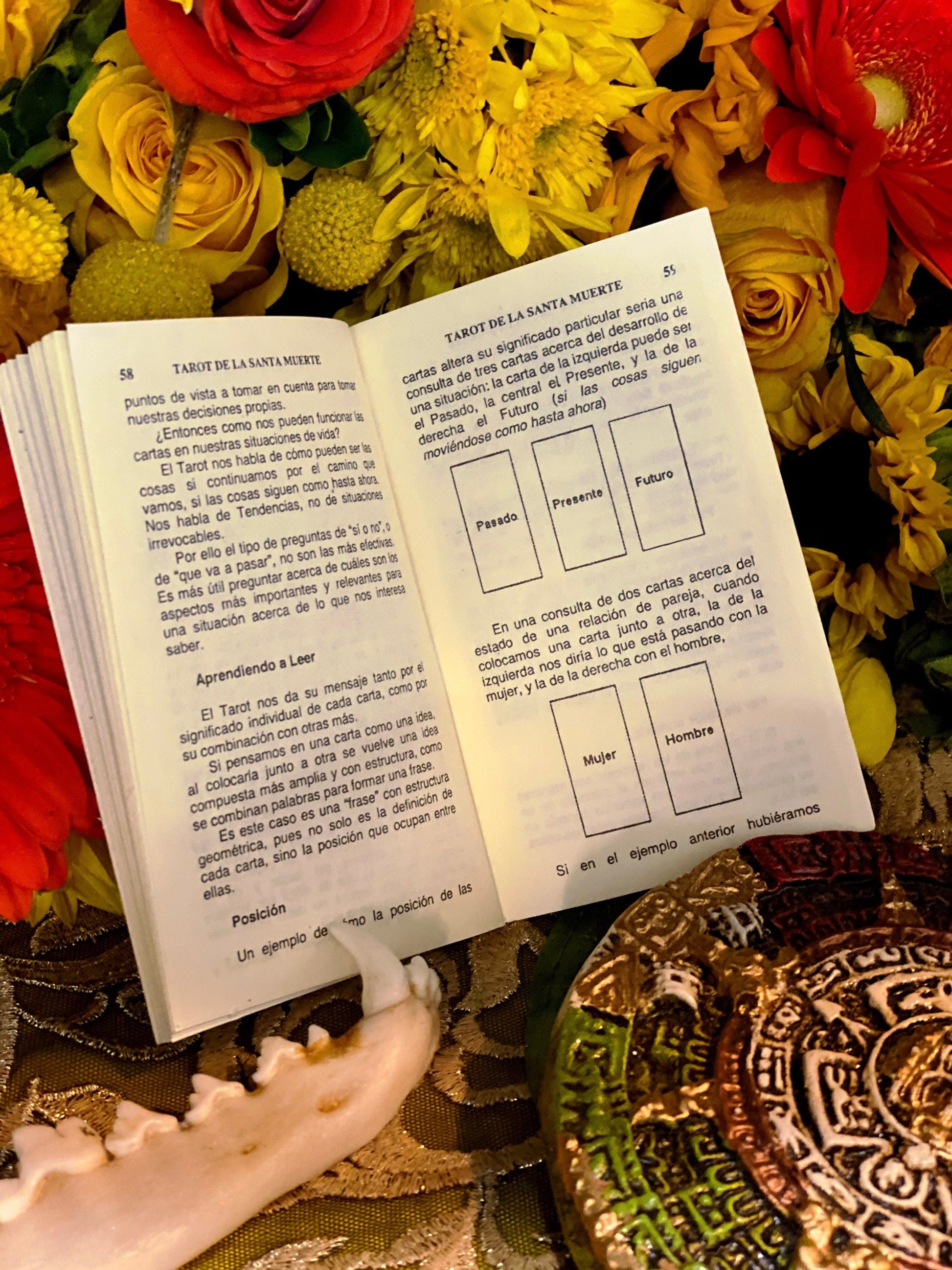 Tarot de la Santa Muerte + Blessed + Booklet & Cards + From Mexico (Spanish Edition) + New