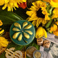 Shamrock Candle + Luck + Money + Four Leaf Clover