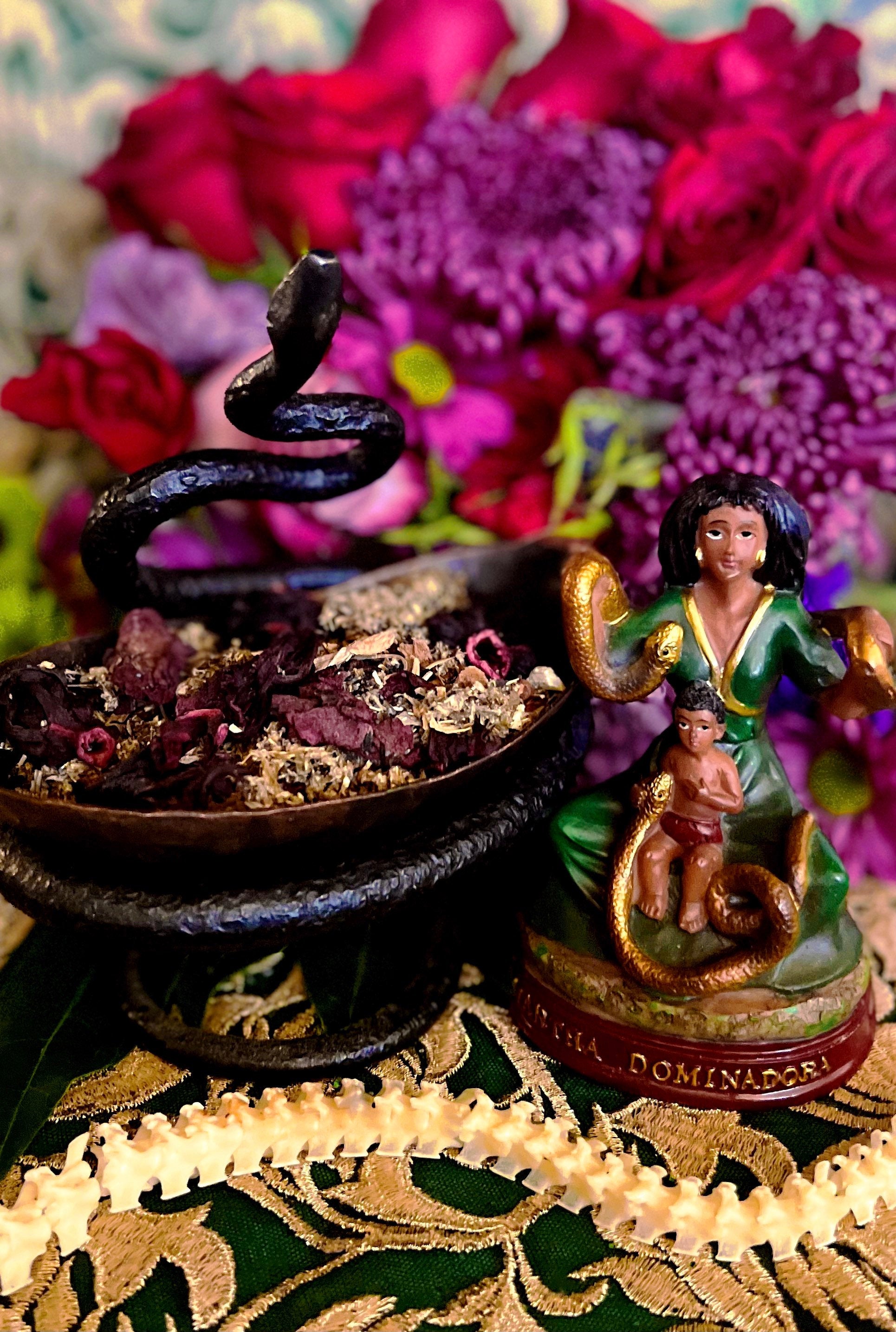 Filomena Lubana Herbs + Domination + Santa Marta la Dominadora + Marta la Culebra + Saint Martha the Dominator + Dominatrix + Blessed