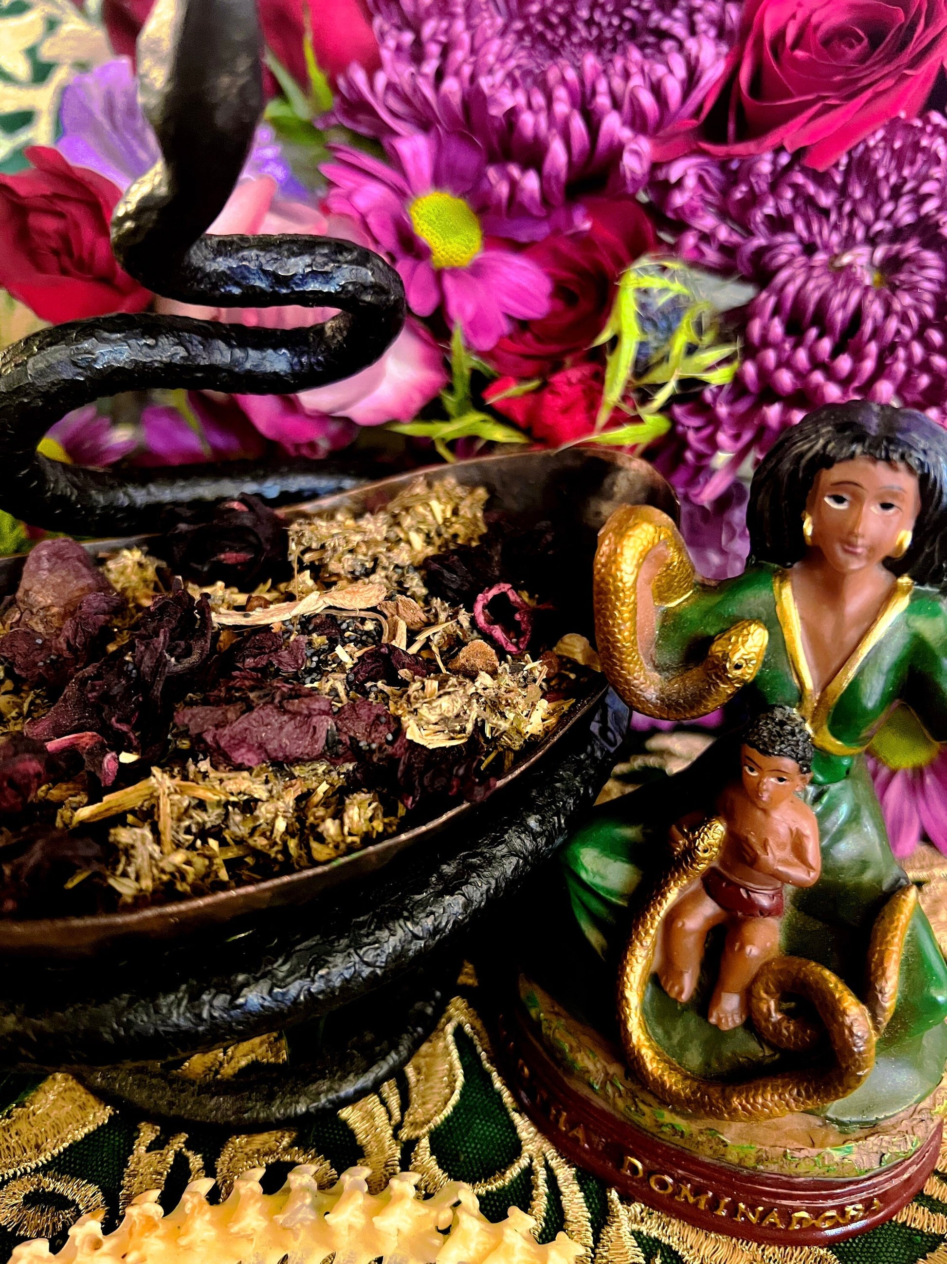 Filomena Lubana Herbs + Domination + Santa Marta la Dominadora + Marta la Culebra + Saint Martha the Dominator + Dominatrix + Blessed
