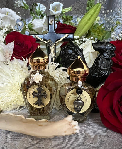 Baron del Cementerio Oil + Baron of the Cemetery + San Elias + Saint Elijah + Cleansing + Healing + Reversing + Sterling Silver