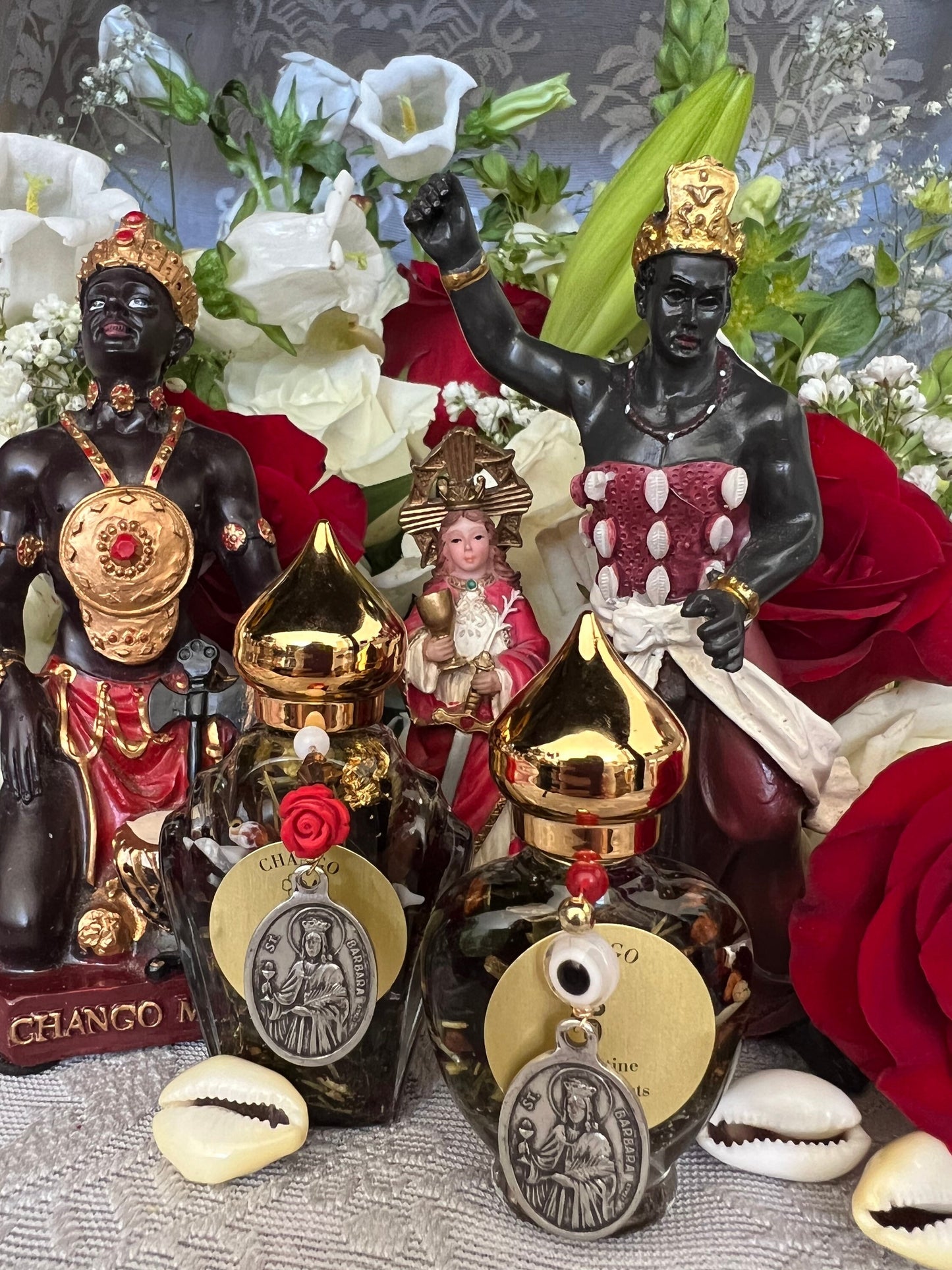 Chango Macho Oil + Protection + Prosperity + Shango + Saint Barbara + 24K Gold + Sango + Xango