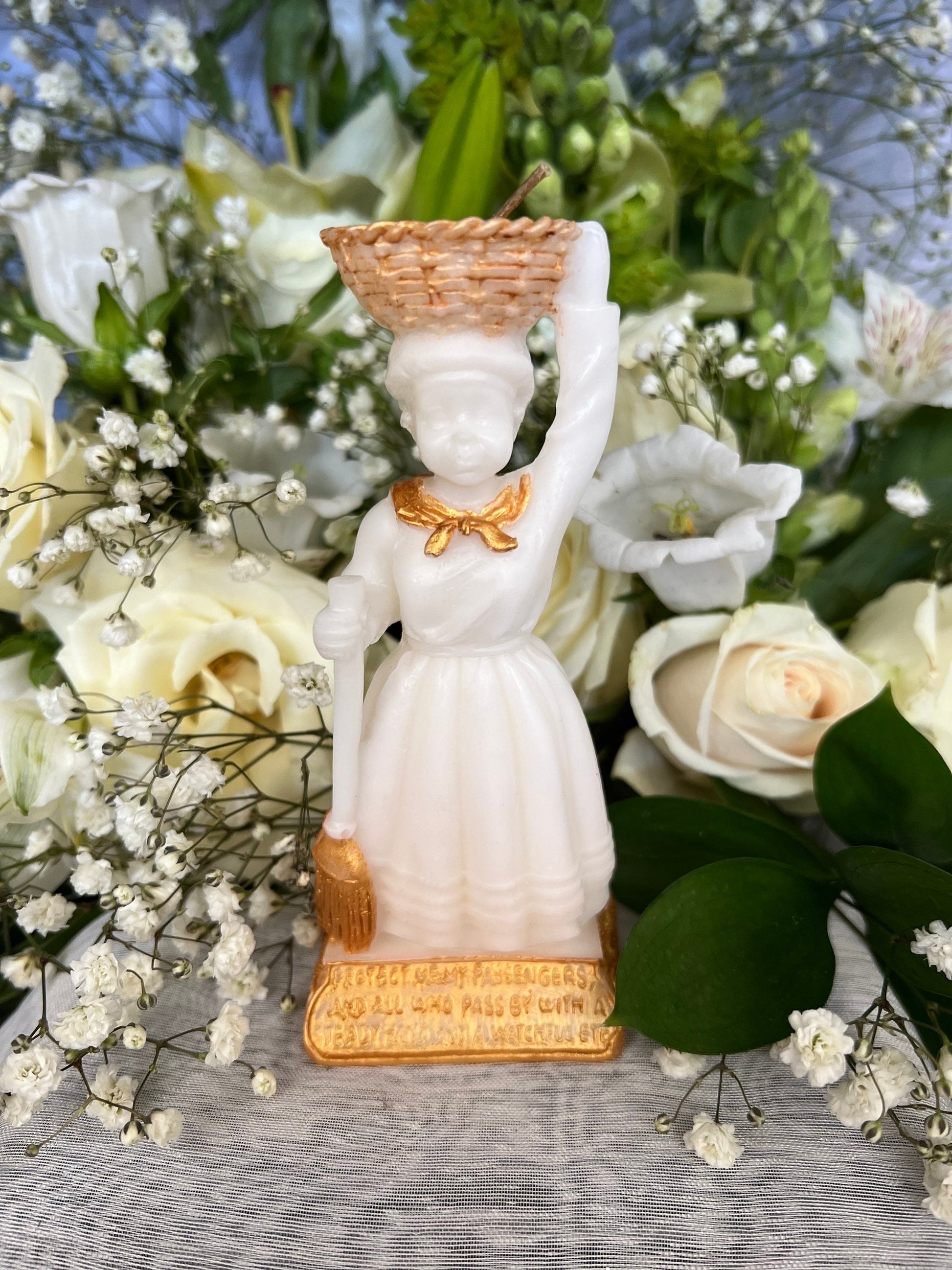 La Madama Candle + Love + Money + Luck + Home + Divination + Healing + 24K Gold + Hand painted