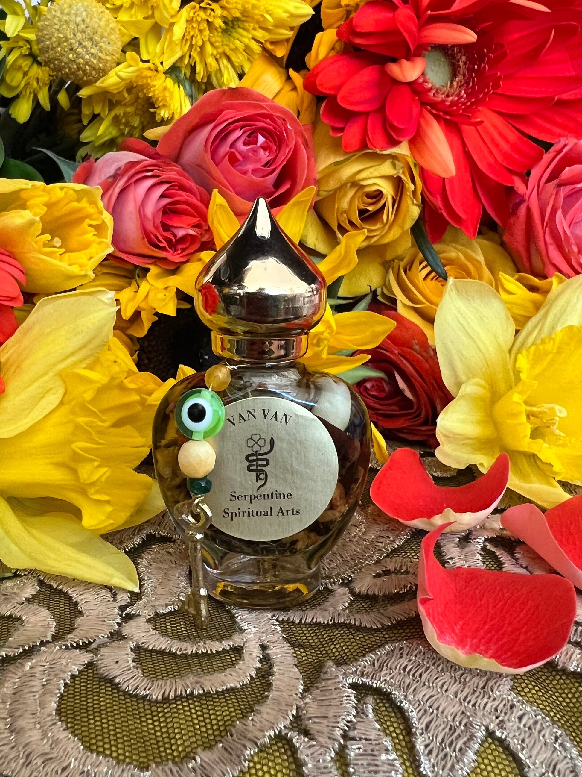 Van Van Oil + Luck + Money + Love + 24K Gold + Multi-Purpose Oil + Traditional New Orleans Conjure + Mercury Retrograde
