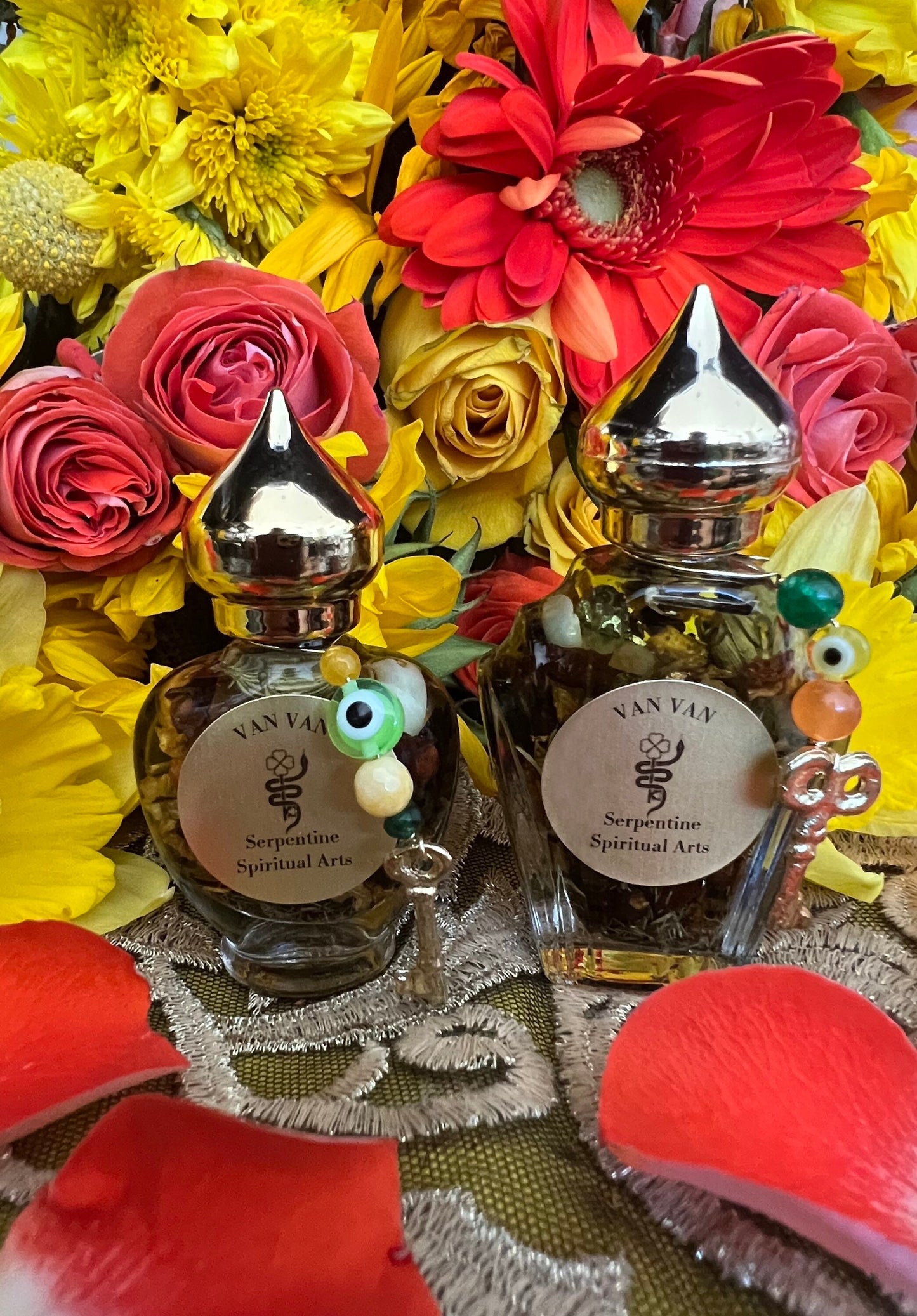 Van Van Oil + Luck + Money + Love + 24K Gold + Multi-Purpose Oil + Traditional New Orleans Conjure + Mercury Retrograde