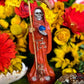 Santa Muerte Naranja Statue with Dress + Baptized + Fixed + Made in Mexico + Orange + Abre Camino + Transformation + Overcoming Addiction