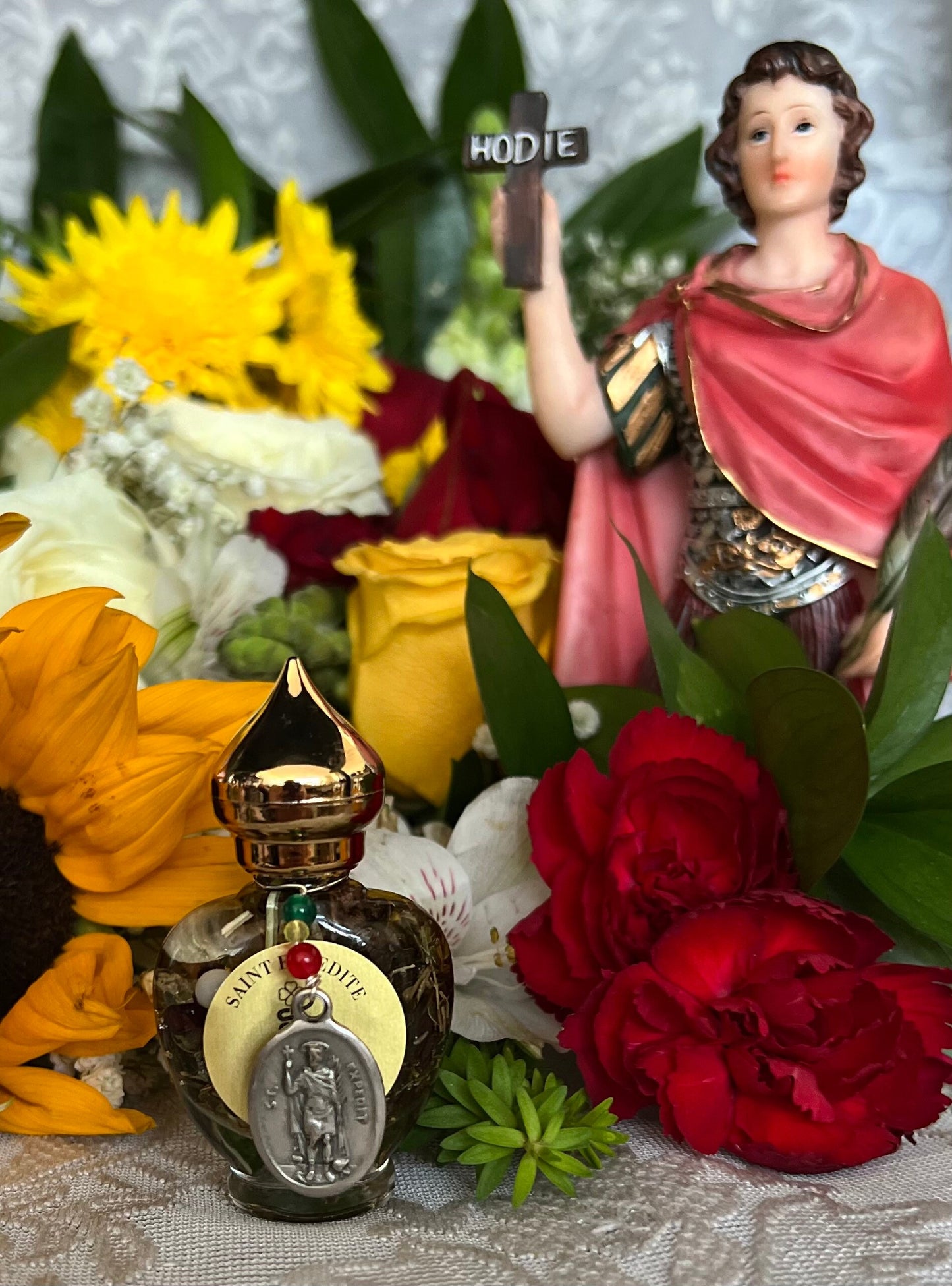Saint Expedite Oil + Fast Luck + Money + Saint Expedit + Expedee + San Expedito + Expeditus