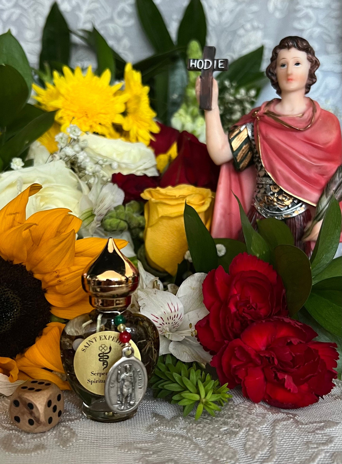 Saint Expedite Oil + Fast Luck + Money + Saint Expedit + Expedee + San Expedito + Expeditus