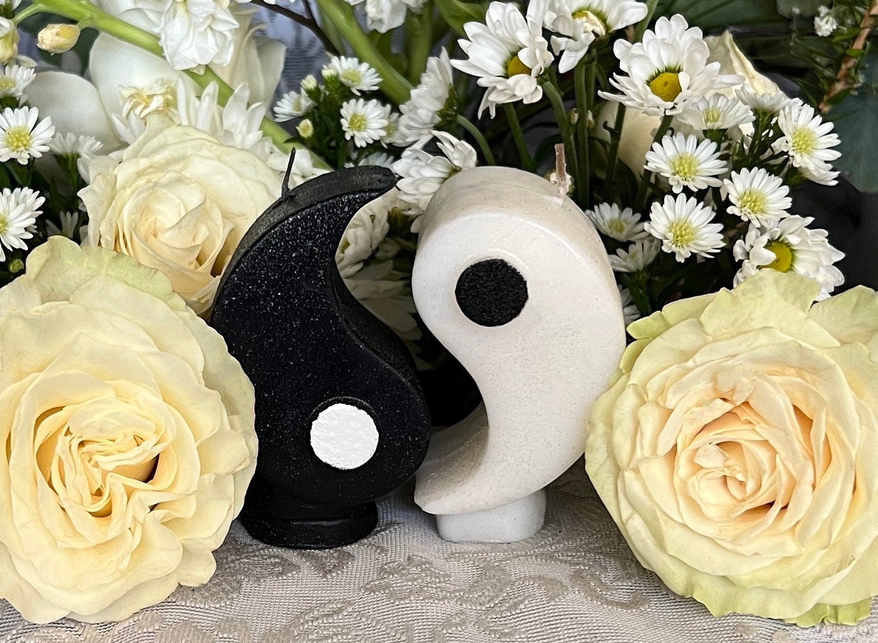 Yin & Yang Candles + Balance + Feminine and Masculine Energy