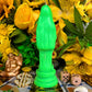Neon Santa Muerte Verde Figure Candle + Green + Money + Legal Issues + Justice
