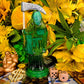 Santa Muerte Verde Statue + Green + Money + Legal Issues + Justice + Baptized + Transparent + Fixed + Made in Mexico