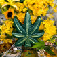 Marijuana Leaf Figure Candle + Santa Muerte Offering