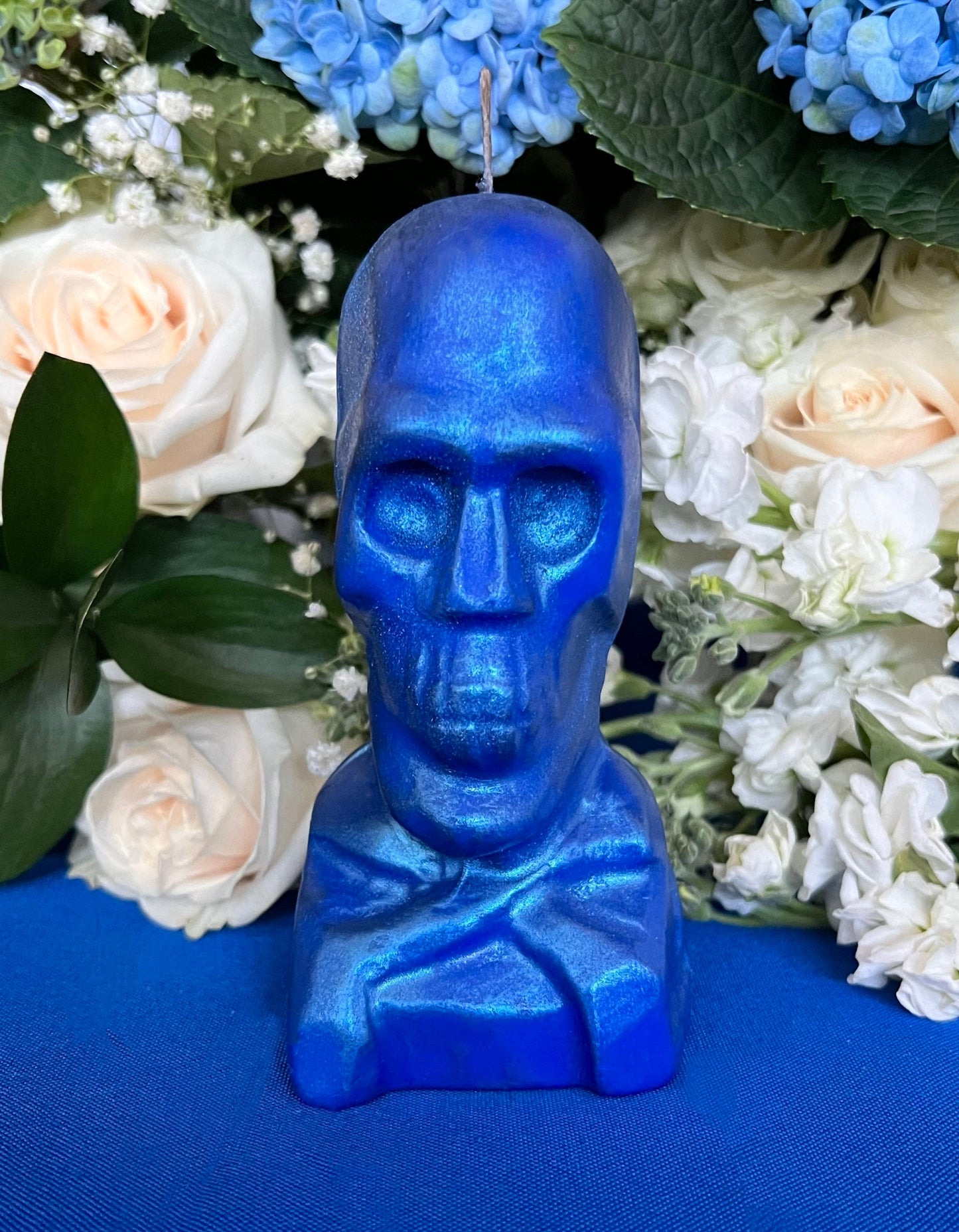 Skull & Crossbones Candle + Love + Money + Hex + Send Spirits of the Dead