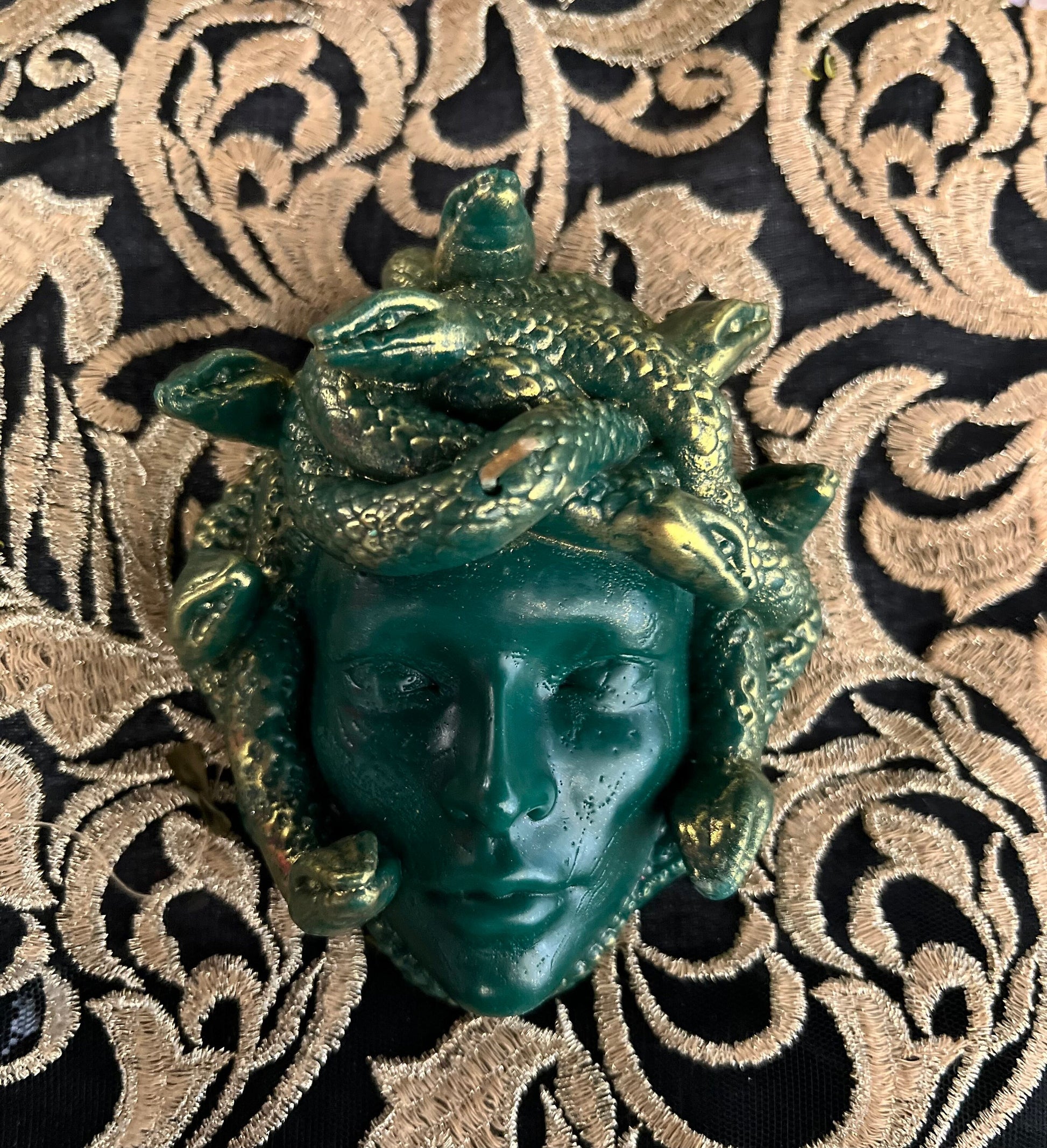 Medusa Candle + Algol + Gorgon + Female Empowerment + 24K Gold + Immobilize Enemies + Domination