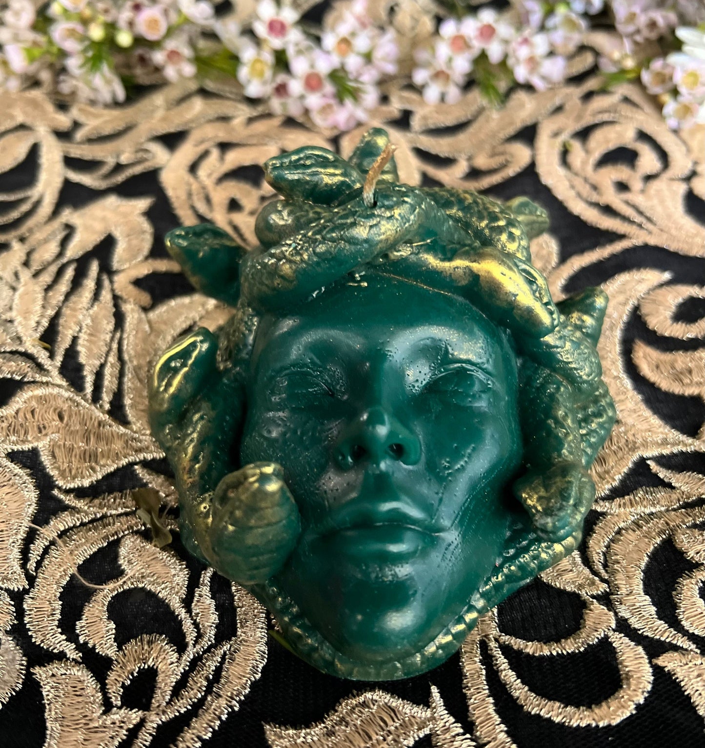 Medusa Candle + Algol + Gorgon + Female Empowerment + 24K Gold + Immobilize Enemies + Domination