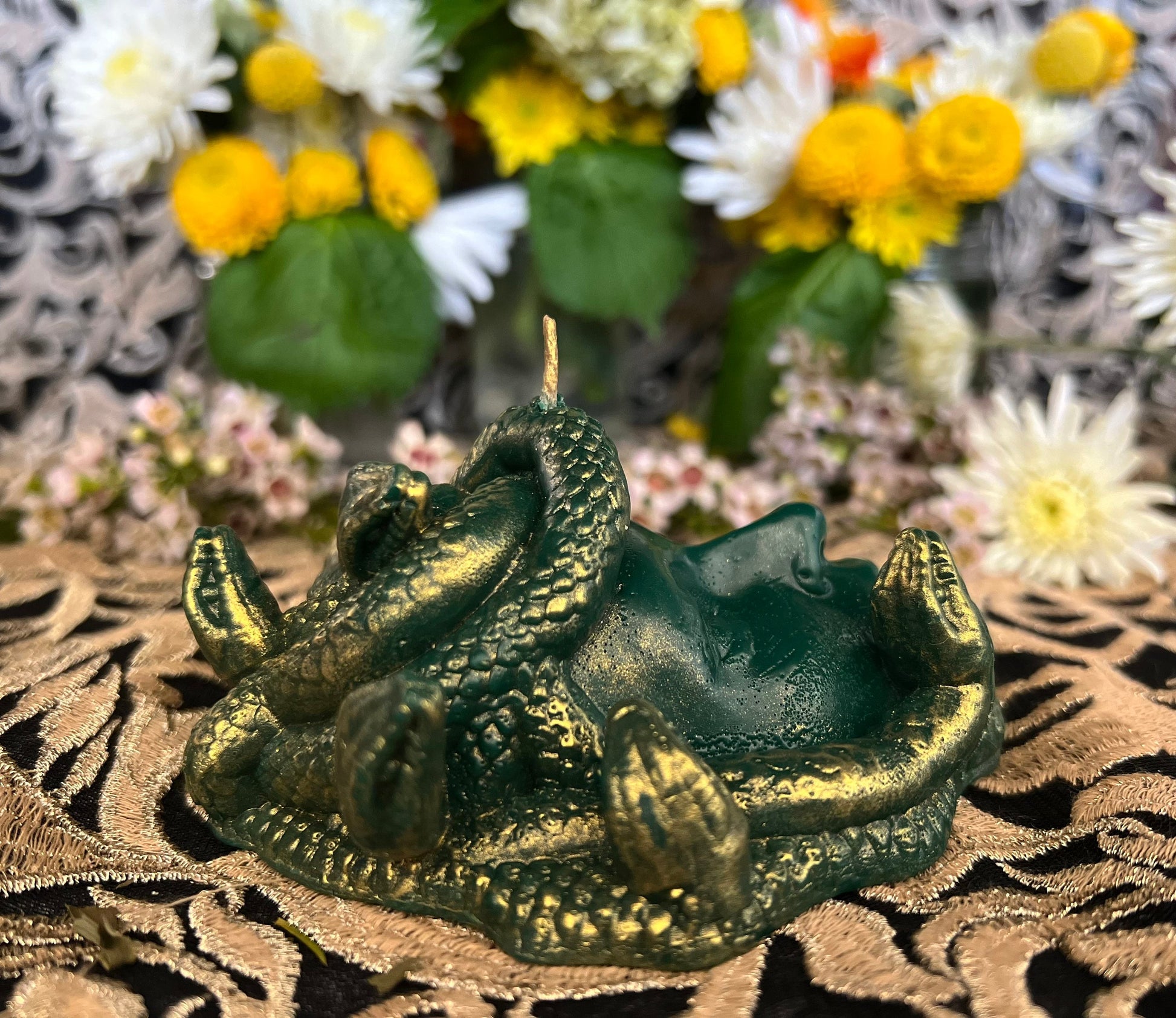 Medusa Candle + Algol + Gorgon + Female Empowerment + 24K Gold + Immobilize Enemies + Domination
