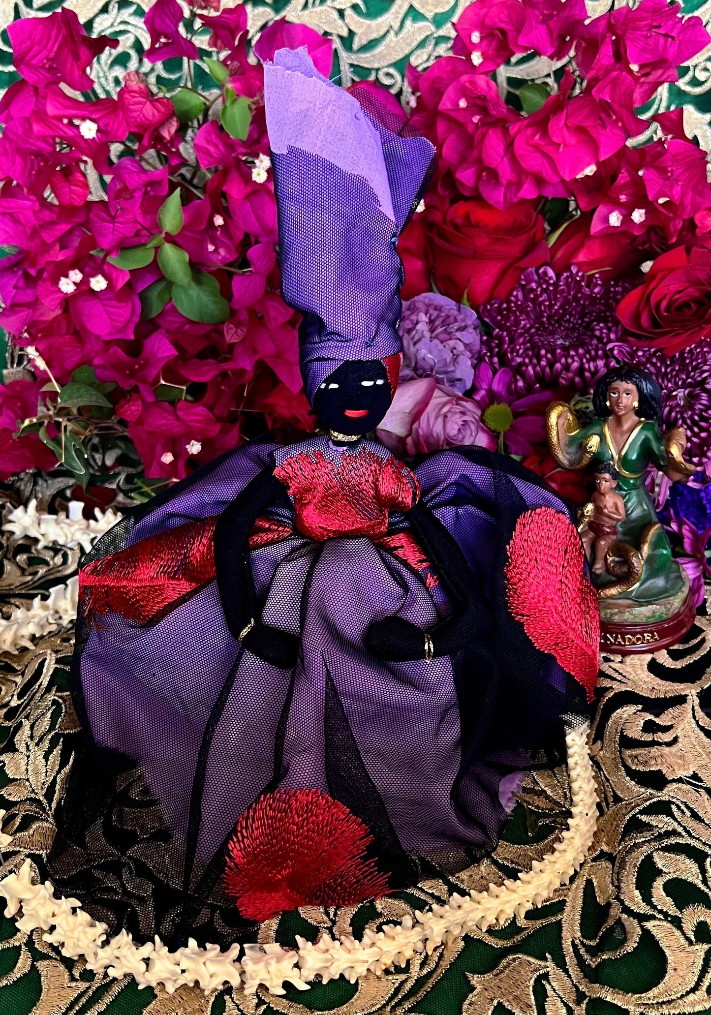 Purple Lingeer Doll + Africa + Senegal + Altar Dollie + Oya + Filomena Lubana