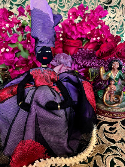 Purple Lingeer Doll + Africa + Senegal + Altar Dollie + Oya + Filomena Lubana