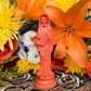 Santa Muerte Naranja Figure Candle + Orange + Domination + Abre Camino + Road Opening
