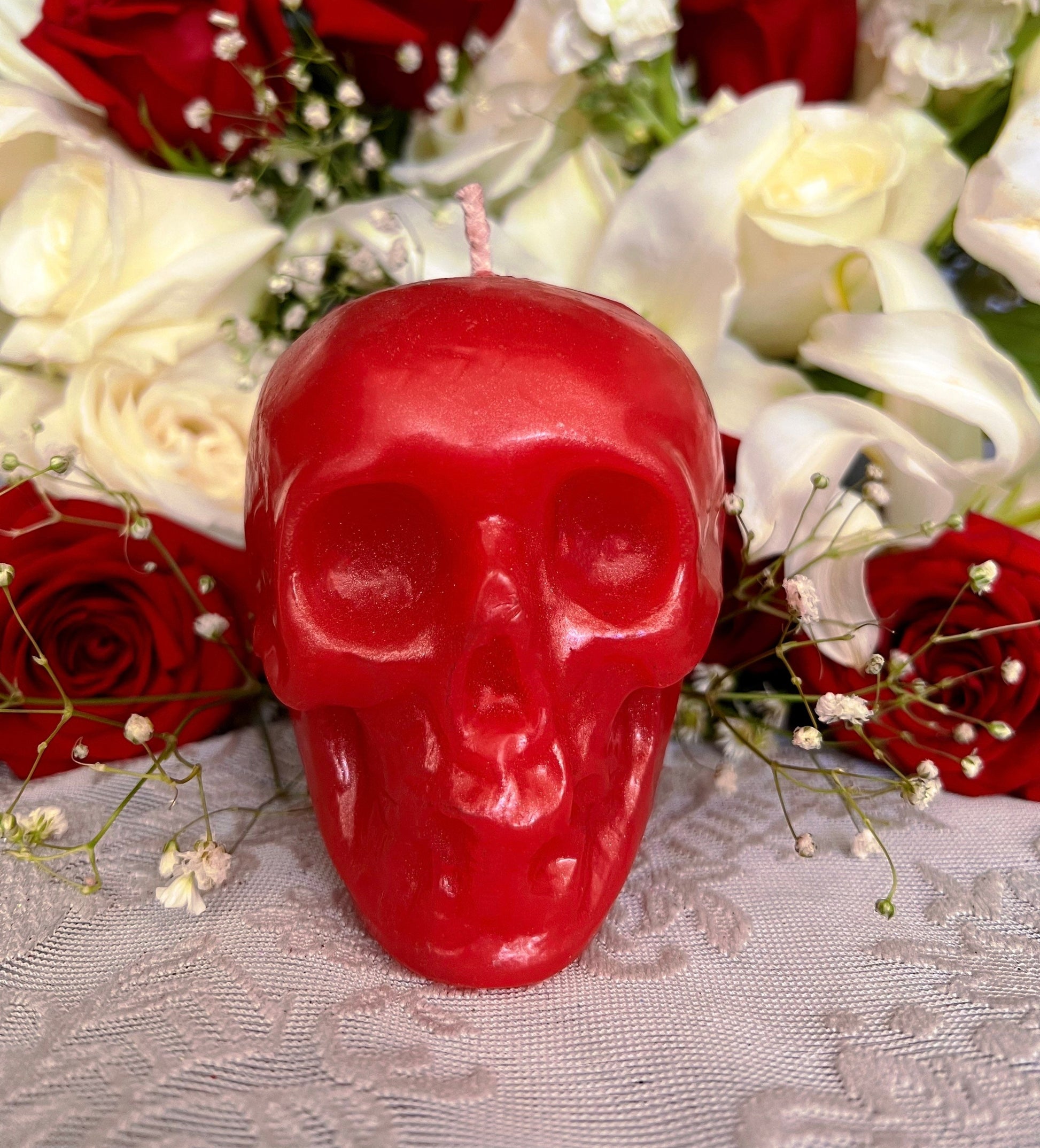 Two-Faced Skull Candle + Backstabber + Gossiper + Undecided + Of Two Minds