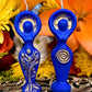 Pair of Goddess Candles + Witch + Wicca