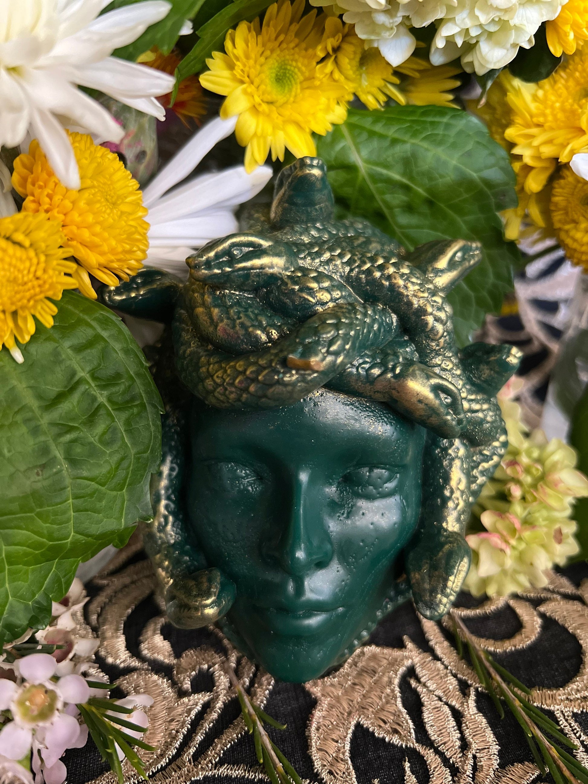 Medusa Candle + Algol + Gorgon + Female Empowerment + 24K Gold + Immobilize Enemies + Domination