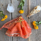 Santa Muerte Naranja Statue with Dress + Baptized + Fixed + Made in Mexico + Orange + Abre Camino + Transformation + Overcoming Addiction