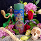 Filomena Lubana Hand-Carved Candle + Domination + Santa Marta la Dominadora + Marta la Culebra + Saint Martha the Dominator + Dominatrix
