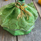 Santa Muerte Verde Statue with Dress + Green + Money + Legal Issues + Justice + Baptized + Fixed + Made in Mexico