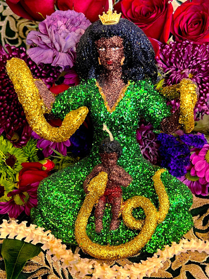 Filomena Lubana Figure Candle + Domination + Cleansed & Fixed + Santa Marta la Dominadora + Marta la Culebra + Saint Martha the Dominator