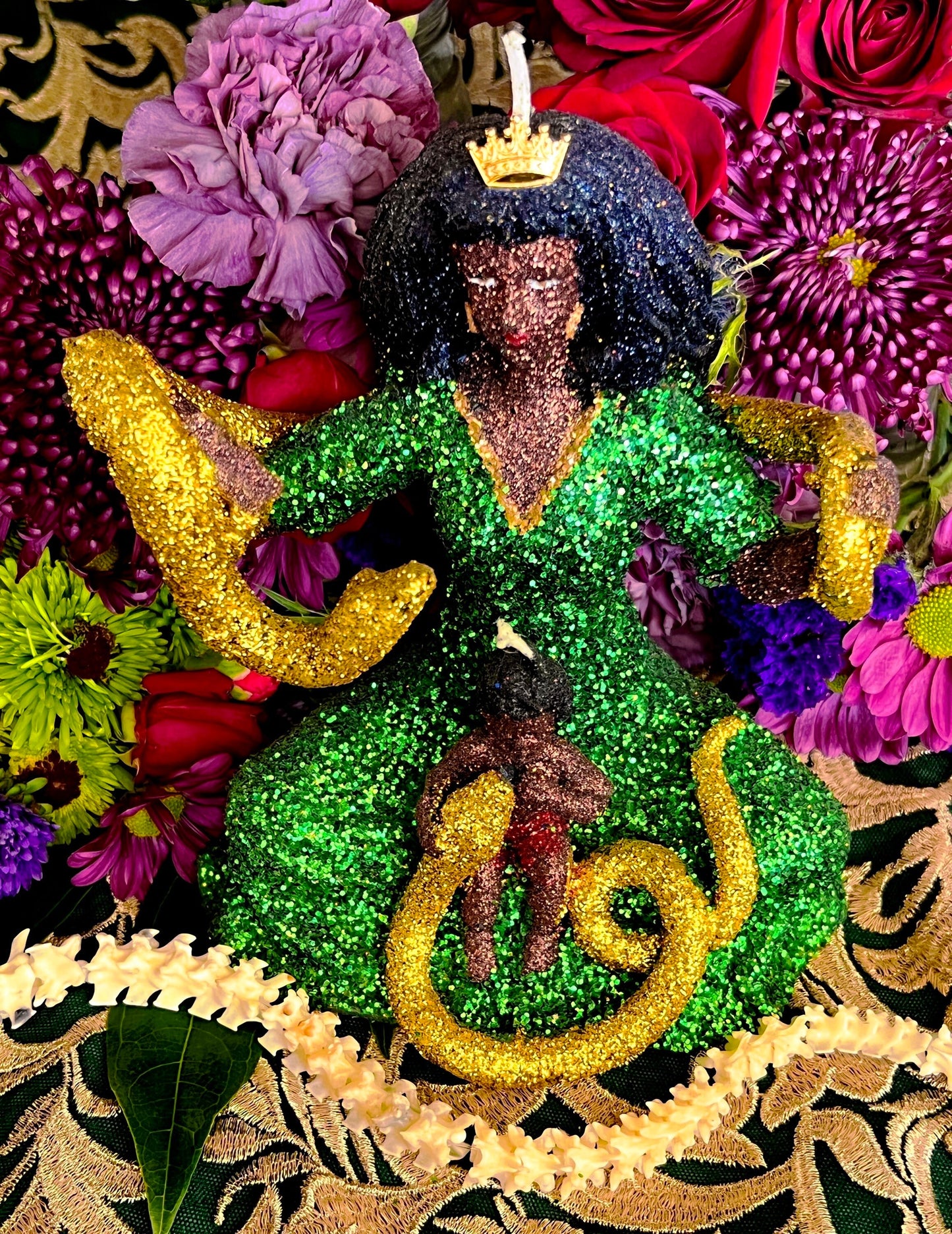 Filomena Lubana Figure Candle + Domination + Cleansed & Fixed + Santa Marta la Dominadora + Marta la Culebra + Saint Martha the Dominator