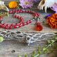 Santa Muerte Roja Rosary de Hilo + Love + Passion + Domination + Money + Gemstone + Carnelian + Blessed + Handcrafted + Rosario