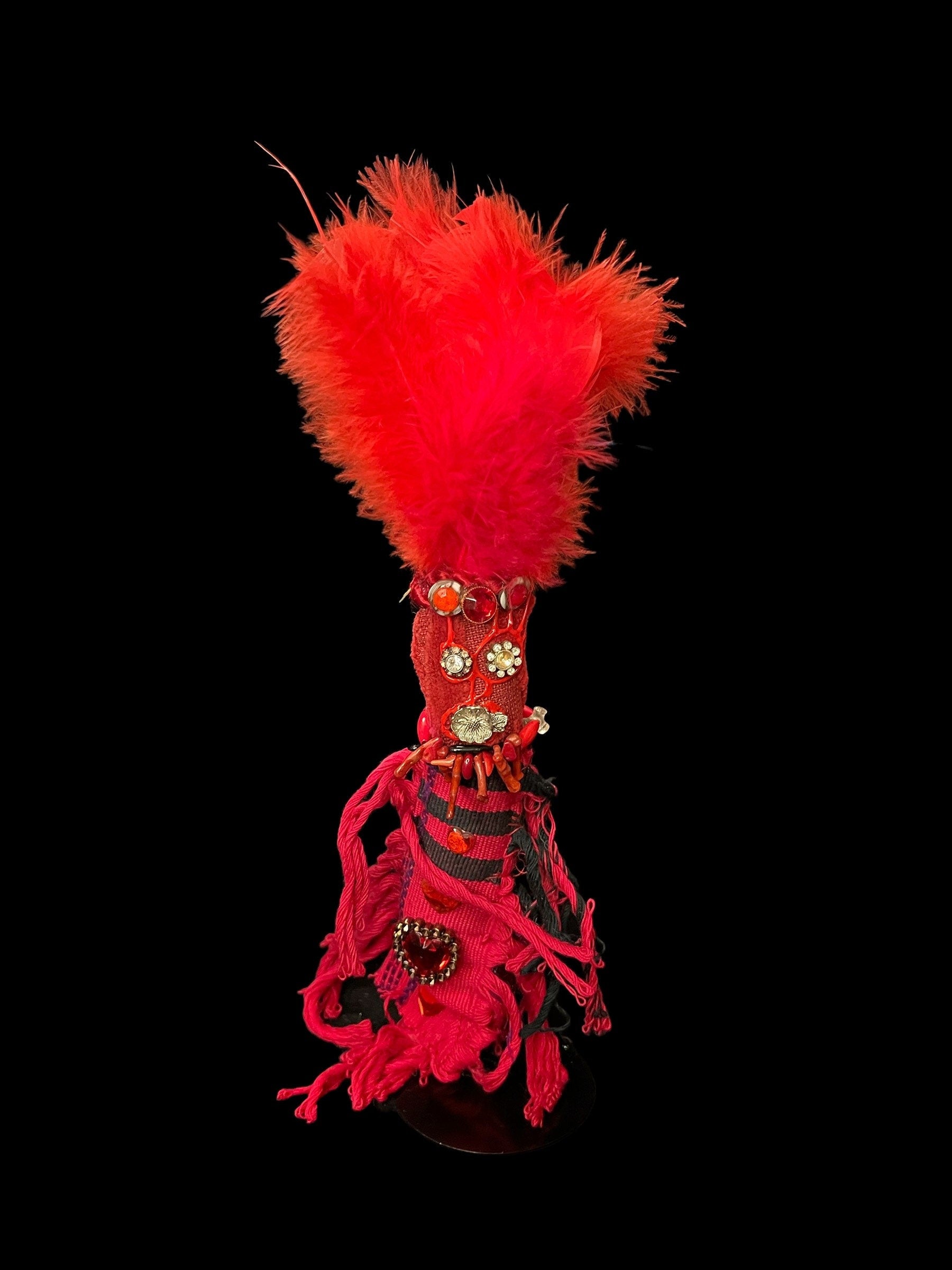 Handcrafted New Orleans Voodoo Passionate Love Doll + Sex + JuJu + Cleansed and Blessed + Poppet + Sells for More in Galleries! + Vodou