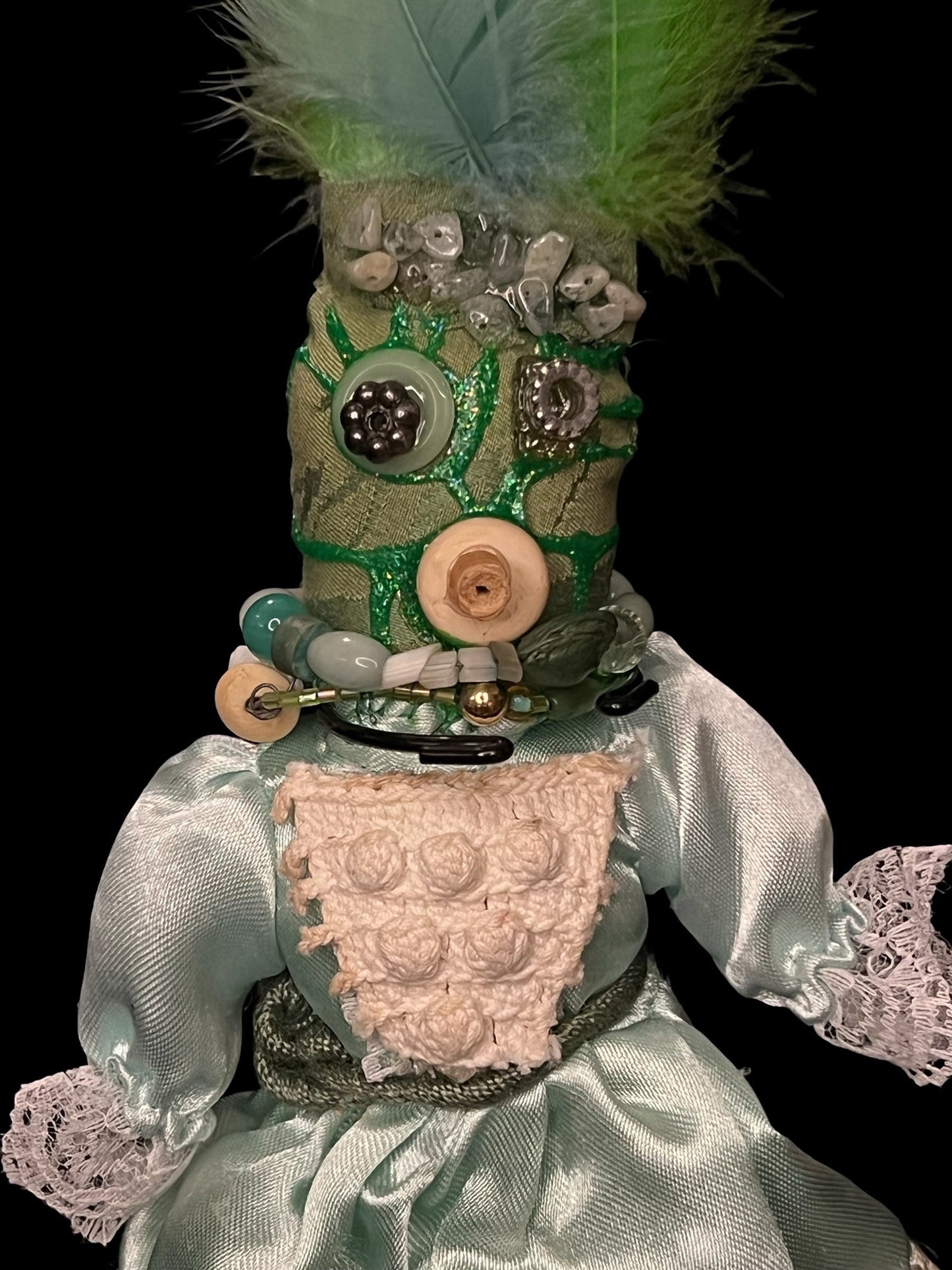 Handcrafted New Orleans Voodoo Doll + Money + JuJu + Cleansed and Blessed + Poppet + Sells for More in Galleries! + Vodou