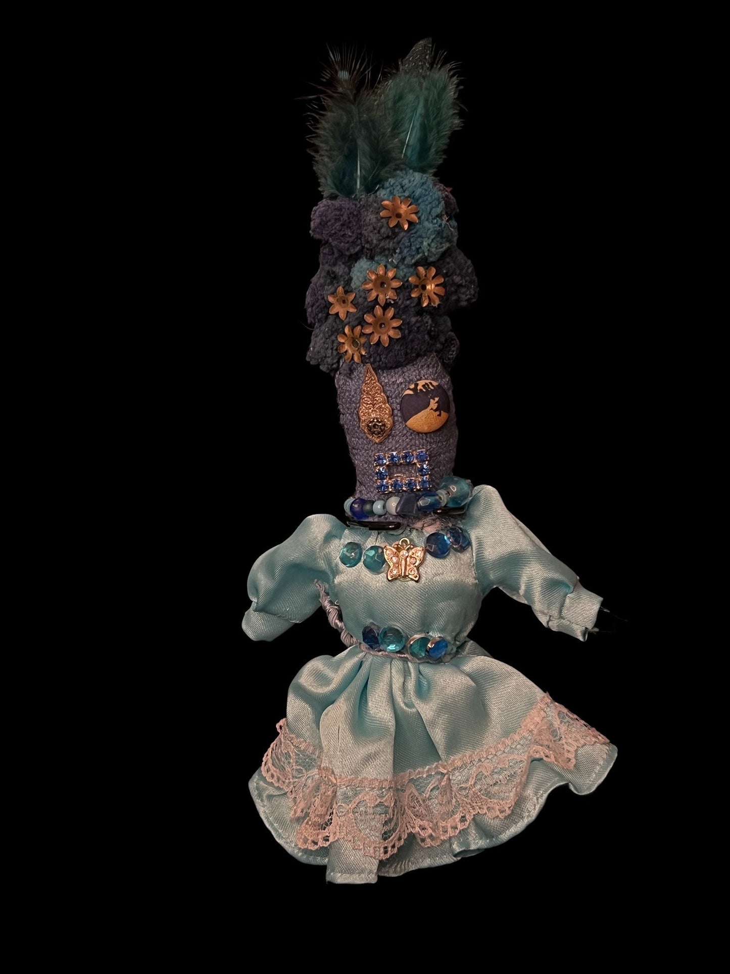Handcrafted New Orleans Voodoo Doll + JuJu + Cleansed and Blessed + Poppet + Sells for More in Galleries! + Vodou