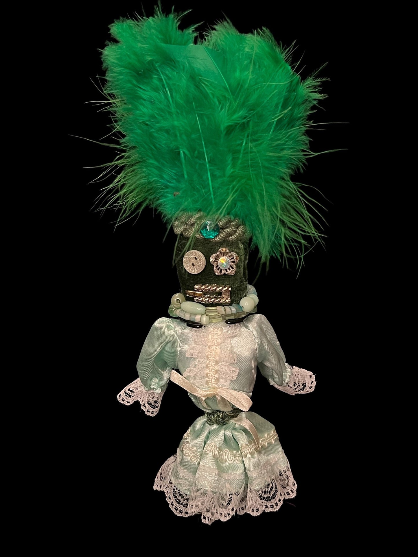 Handcrafted New Orleans Voodoo Doll + Money + JuJu + Cleansed and Blessed + Poppet + Sells for More in Galleries!