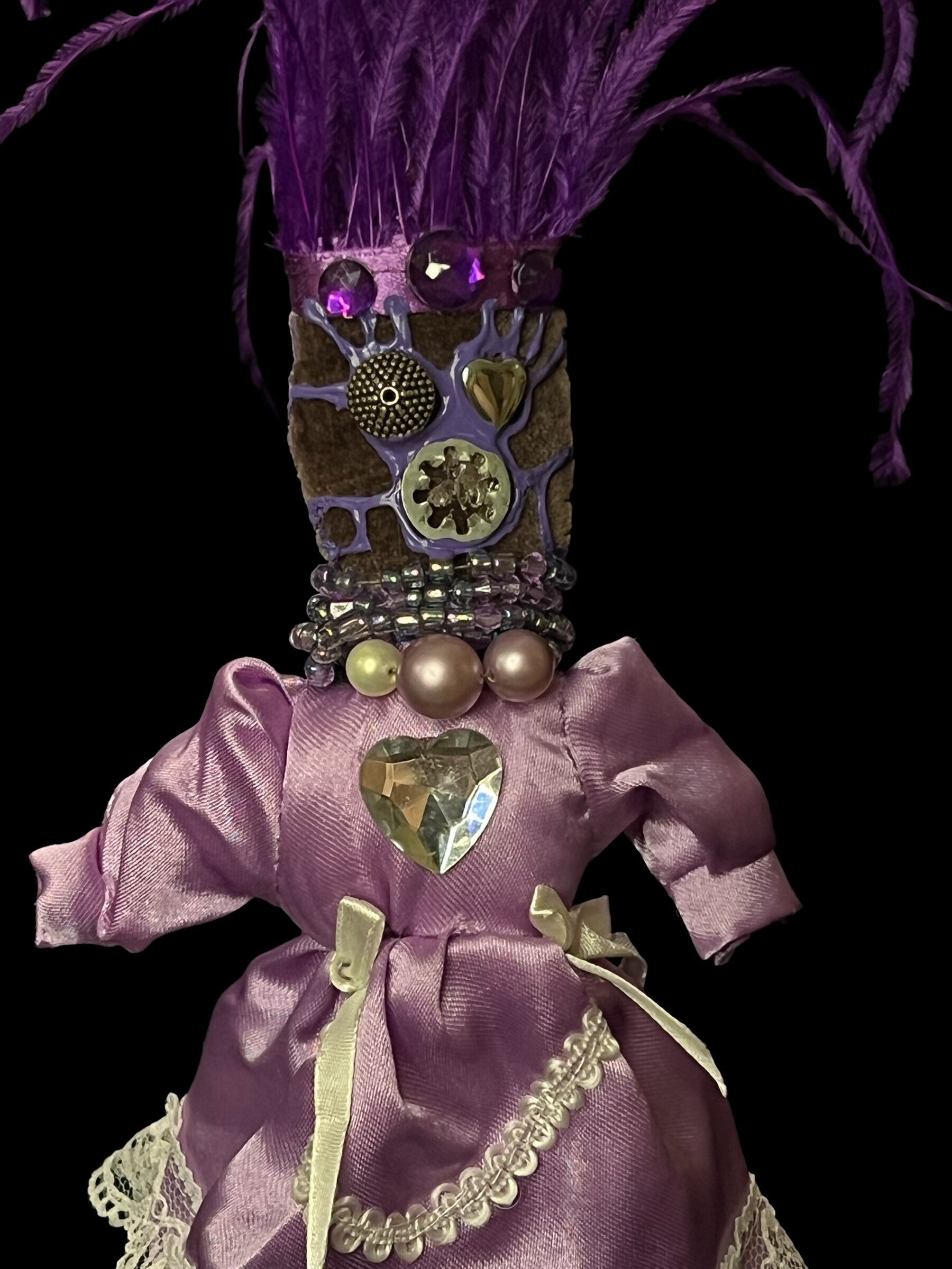Handcrafted New Orleans Domination Voodoo Doll + JuJu + Cleansed and Blessed + Poppet + Sells for More in Galleries! + Vodou