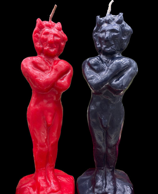 Devil Figure Candle + Horned God + Run Devil Run + Lust + Repel Evil + Luck + Corre Diablo