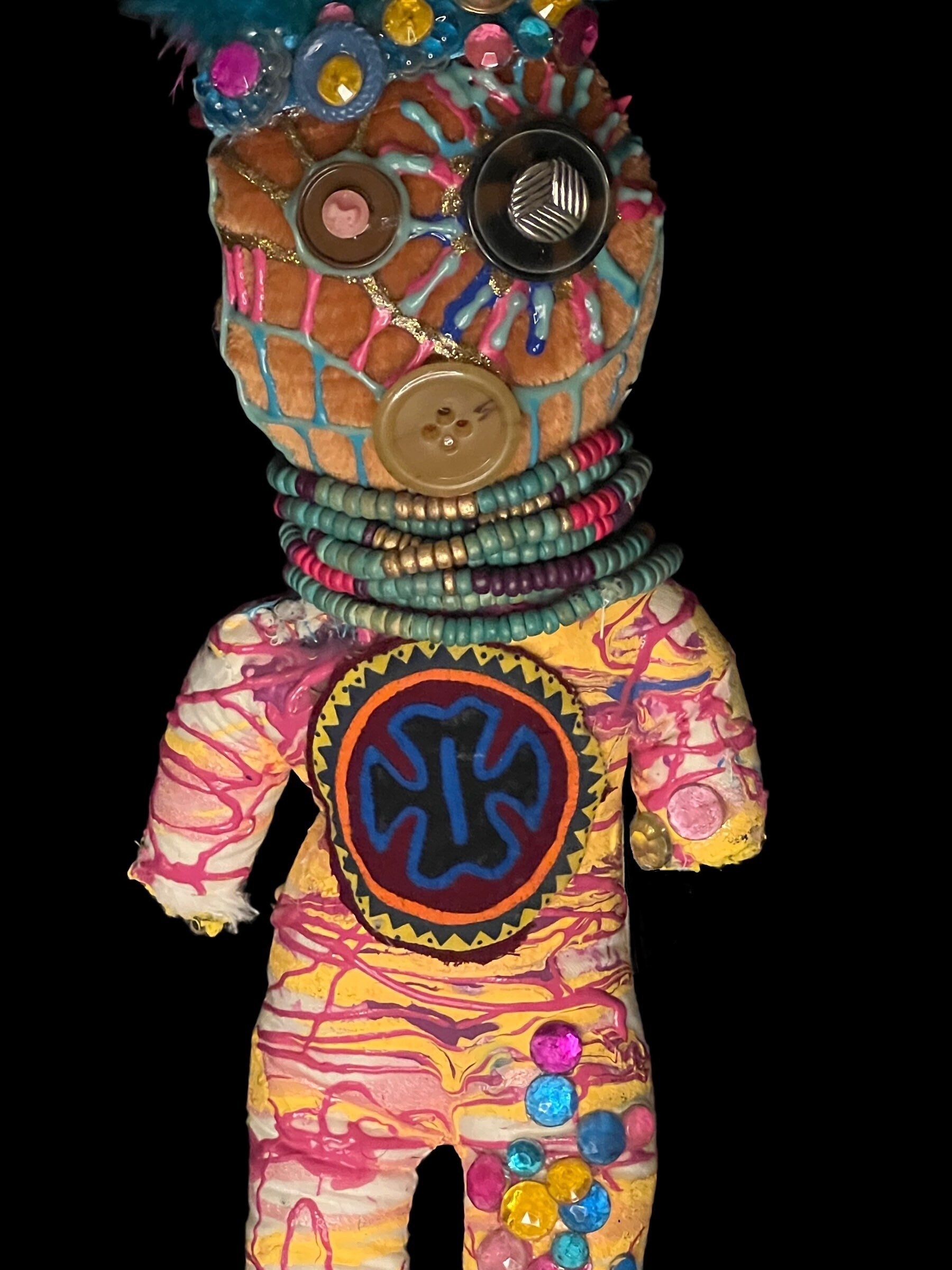Handcrafted New Orleans Voodoo Doll + JuJu + Cleansed and Blessed + Poppet + Sells for More in Galleries! + Vodou