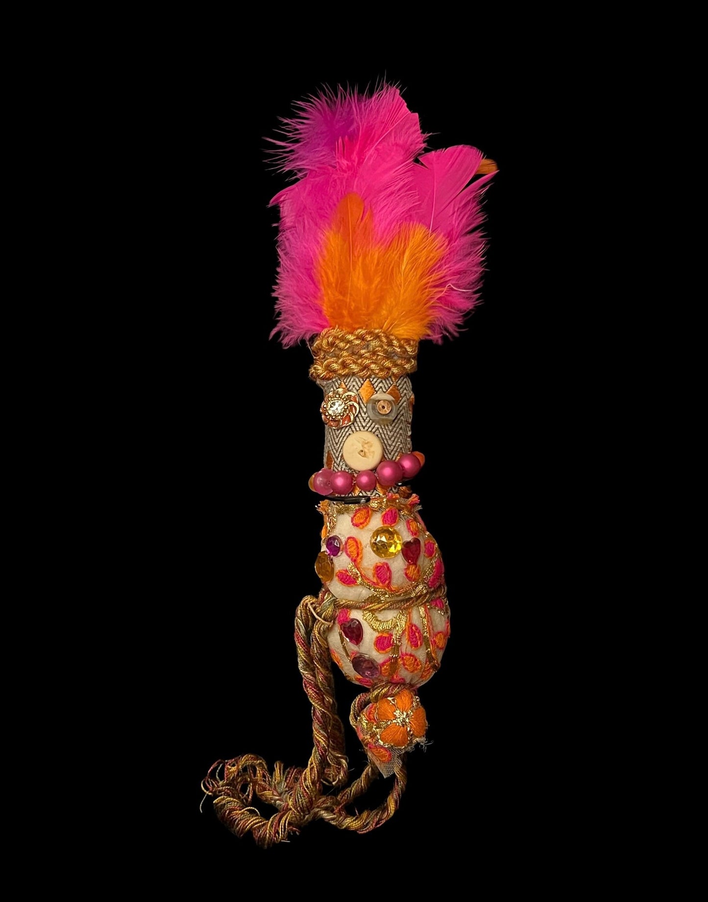 Handcrafted New Orleans Voodoo Doll + Open the Way for Love + JuJu + Cleansed and Blessed + Poppet + Sells for More in Galleries! + Vodou